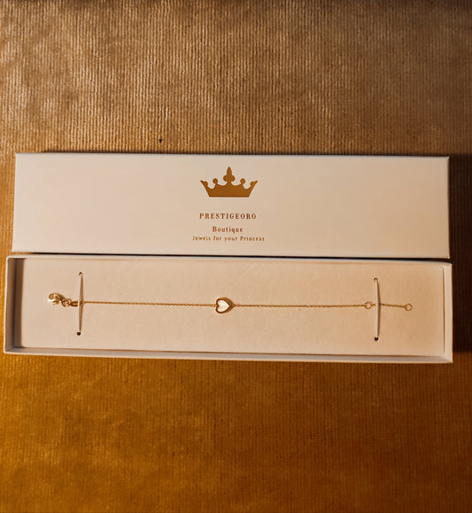Pulsera oro Corazón Nácar (Oro 9K)