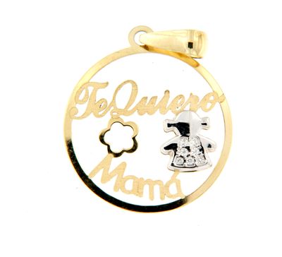 Colgante "Te Quiero Mamá" (Oro 18K)